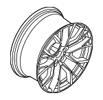 36111543991 - : 2023-2024 BMW XM - Wheel, Alloy for BMW: XM Image