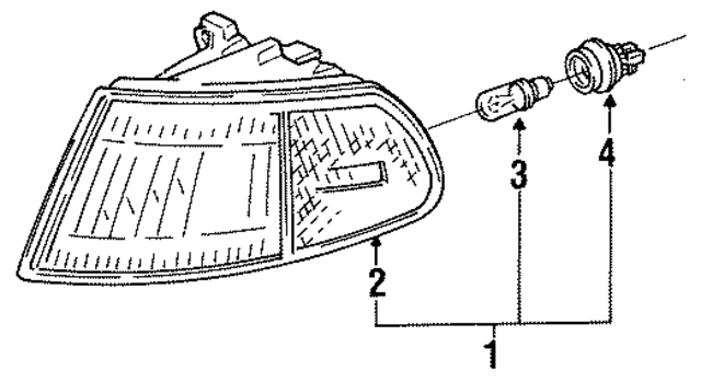 33300SR4A02 - : Turn Signal Light Assembly for Honda Image