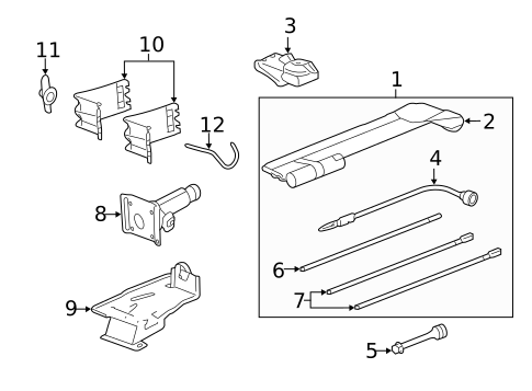 Jack & Components for 2011 Chevrolet Silverado 3500 HD #1