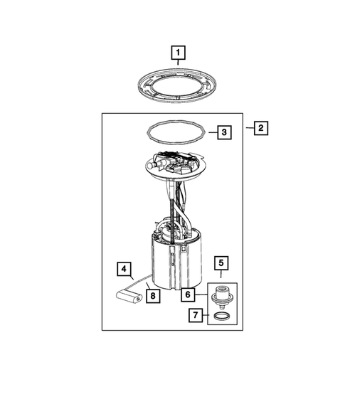 Fuel Pump and Sending Unit for 2016 Ram 1500 #0