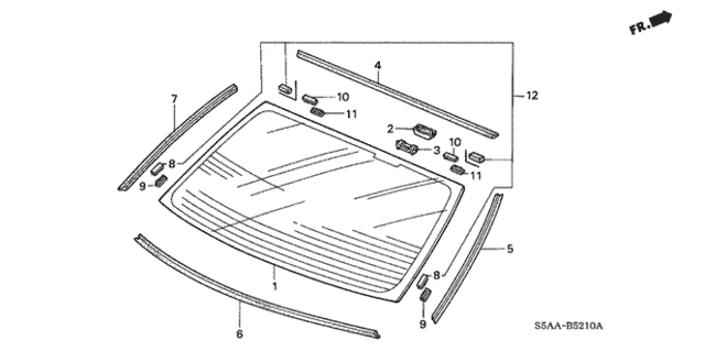 Rear Windshield for 2004 Honda Civic #0