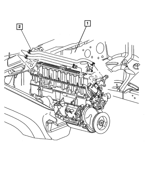 Air Conditioner and Heater Plumbing for 2003 Jeep Grand Cherokee #4