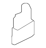 5702A315 - : Lower Hinge for Mitsubishi: Outlander, Outlander PHEV Image