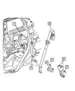 5KC521UYAC - Restraints: Buckle Half Seat Belt for Mopar Image