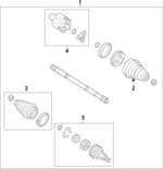 84631821 - : Inner Cv Joint Boot for Chevrolet: Malibu Image
