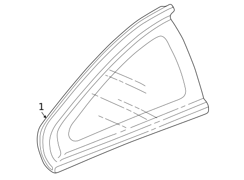 Glass & Hardware for 2003 Acura CL #0