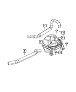 4892987AB - 1.4L Gas; Engine: Pcv Hose for Mopar Image