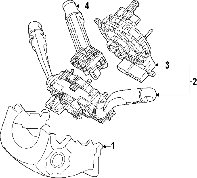934B2KL580NNB - : Combo Switch for Hyundai Image