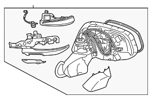8791042L60 - : Mirror Assembly for Toyota Image