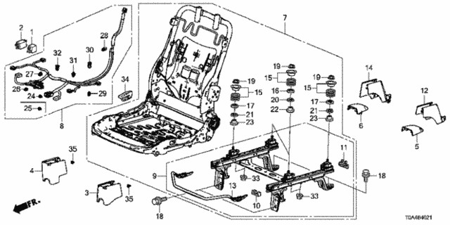 Front Seat Components (R.) (KA) (KC) for 2013 Honda CR-V #0