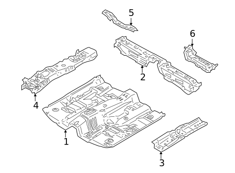 Floor & Rails for 2004 Nissan Sentra #0