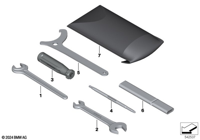 71115A9BC94 - : Open-Ended Wrench - 14 for BMW-Motorrad Image