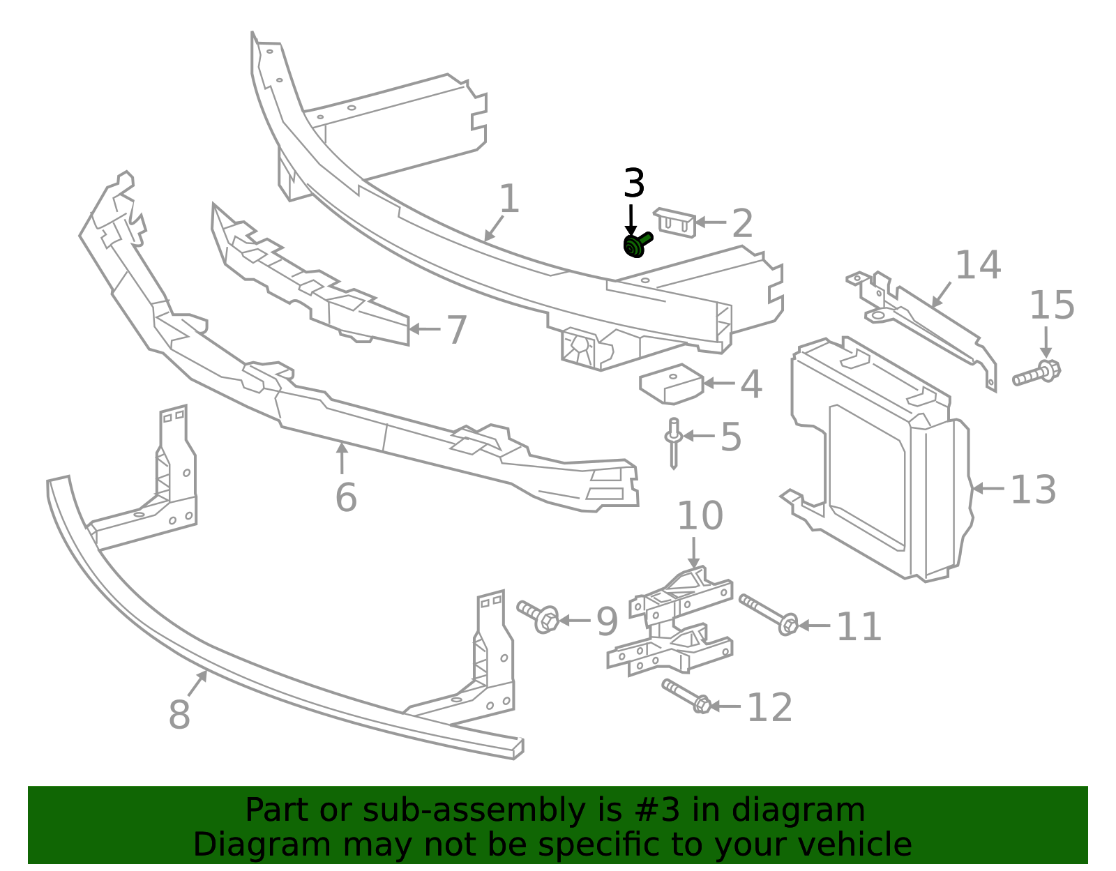 90118-WA255 - Bumper Cover Support Rail Screw 2020-2026 Toyota GR Supra ...