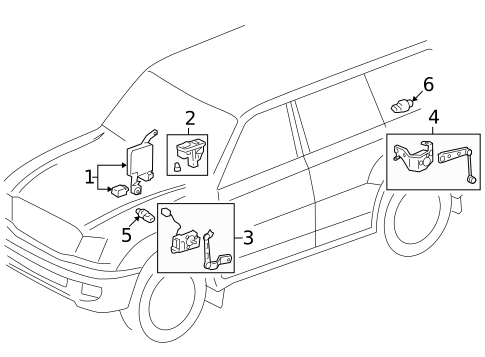 Ride Control Components for 2007 Toyota Land Cruiser #0