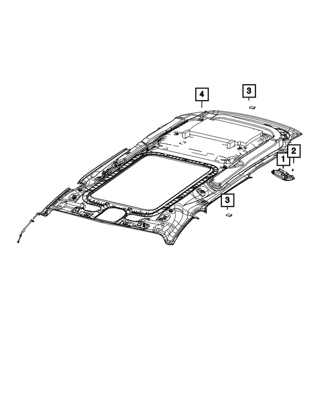 « 8AL86DX9AA –  : Garnissage Du Pavillon pour Mopar Image »