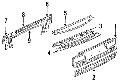 Rear Body for 1986 Nissan Pulsar NX #0