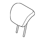 31348000 - Body: Headrest for Volvo: S60, S60 Cross Country, S80 Image