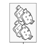 T4A39392 - : Brake Pads for Jaguar: F-Pace Image