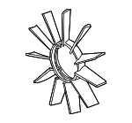 11521712058 - Cooling System: Fan Blade for BMW Image