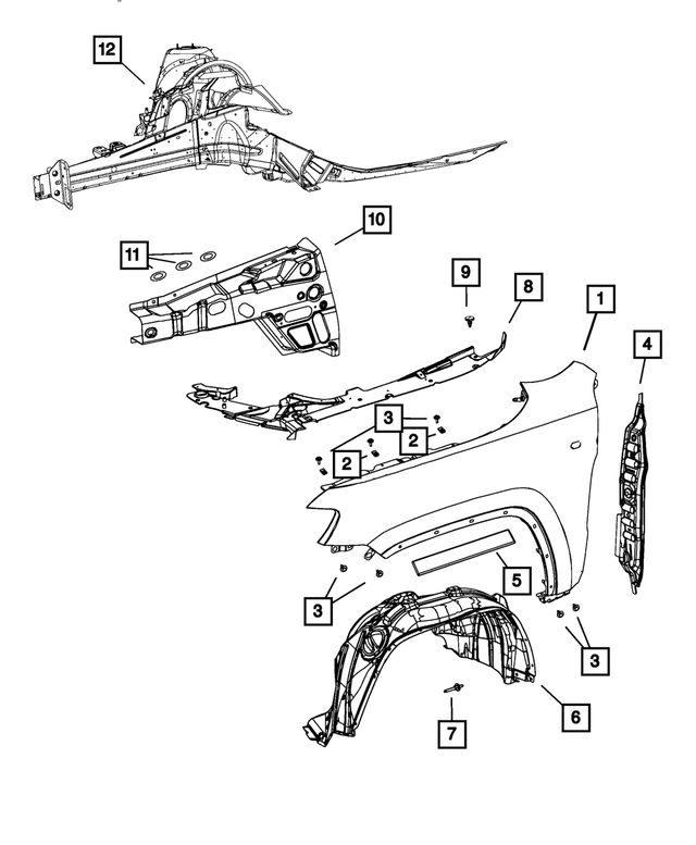6503193 - Body Sheet Metal Except Doors: Hex Head Bolt And Coned Washer for Mopar Image
