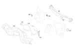 2536206800 - Front-End Assembly, Front Panel: Crossmember for Mercedes-Benz: GLC300, GLC43 AMG, GLC63 AMG, GLC63 AMG S Image