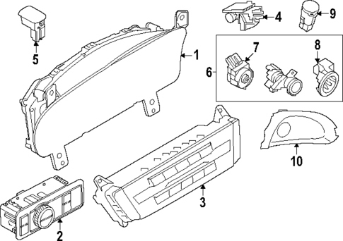 Cluster & Switches for 2024 Ford Explorer #0