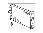 21732 - Belts &amp; Cooling: ACDelcoâ„¢ Radiator for Cadillac: DeVille | Oldsmobile: Aurora Image