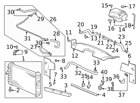 Hardware, Fasteners & Fittings for 2000 Cadillac DeVille #0