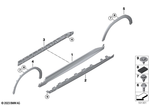 51775A7E861 - : Wheel Arch Trim, Primed, Left Front for BMW Image