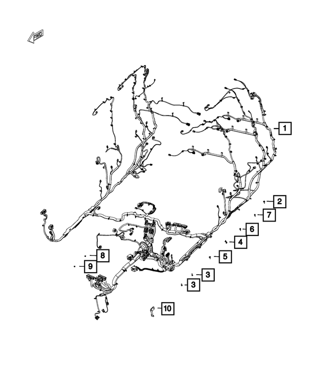68371381AD - Electrical: Body Wiring for Mopar Image
