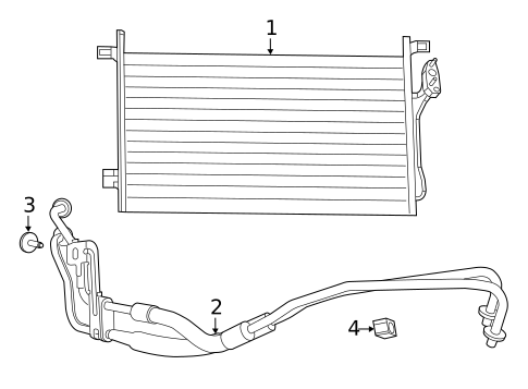 Trans Oil Cooler for 2018 Dodge Journey #0