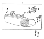 84001AC021 - Electrical: Headlamp Assembly for Subaru: Legacy Image