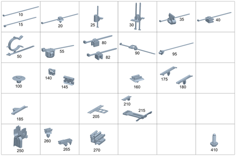 Cable Ties, Cable Fastening Parts and Grommets for 2017 Mercedes-Benz GLC43 AMG #0