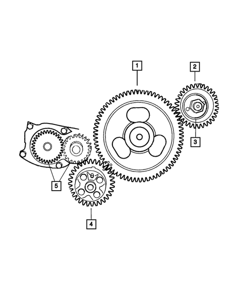 Timing Belt/Chain and Cover and Balance Shaft for 2017 Ram 2500 #1