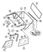 5JM59AJ7AH - Body Sheet Metal Except Doors: Soft Top Cover for Mopar Image