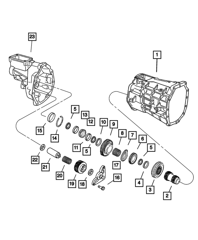 4626549 - Manual Transmission 6 Speed: Idler Gear Bearing Cone for Mopar Image