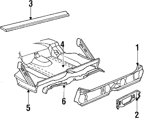 Rear Body for 1985 Pontiac Parisienne #0