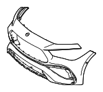 23688556039999 - Body: Bumper Cover for Mercedes-Benz Image
