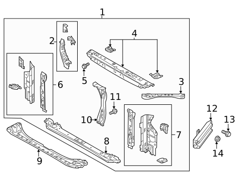 Radiator Support for 2022 Subaru Impreza #0