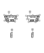 68549337AC - Interior Trim: Seat 24 Way Switch for Mopar Image