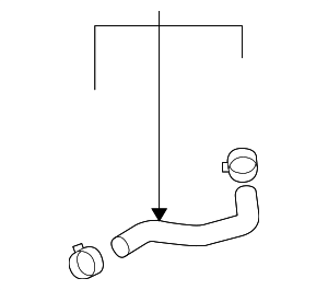 254143F800 - : Upper Hose for Kia: Amanti Image