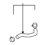 254143F800 - Cooling System: Upper Hose for Kia: Amanti Image