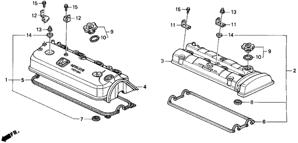 Cylinder Head Cover for 1993 Honda Prelude #0