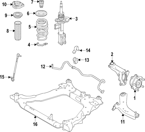 Suspension Components for 2021 Nissan Qashqai #1