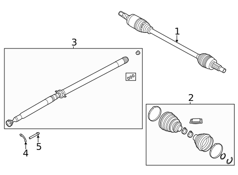 Drive Axles for 2022 Land Rover Discovery Sport #0