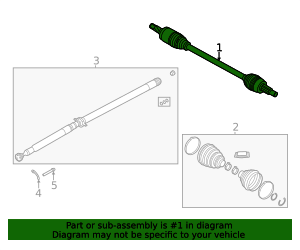 2020-2024 Land Rover | Axle Assembly | LR162687 | Express Land Rover Parts