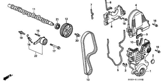 Camshaft - Timing Belt (SOHC) for 1997 Honda Civic #0