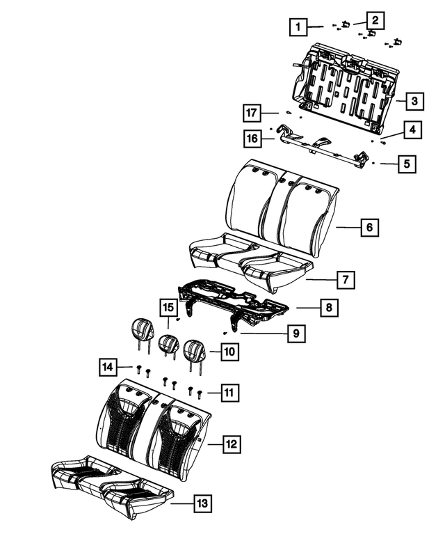 « 6105221AA – Interior Trim : Tête Hexagonale Vis pour Mopar Image »