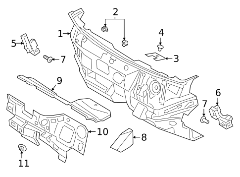 Heat & Sound Insulators for 2023 Ford Escape #0