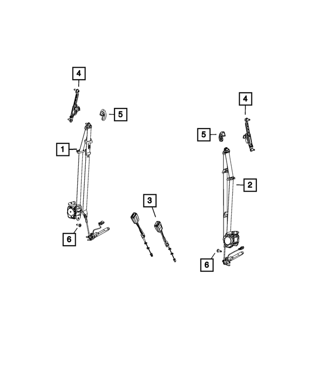 7RA11LXHAA - Restraints: Retractor Seat Belt for Mopar Image